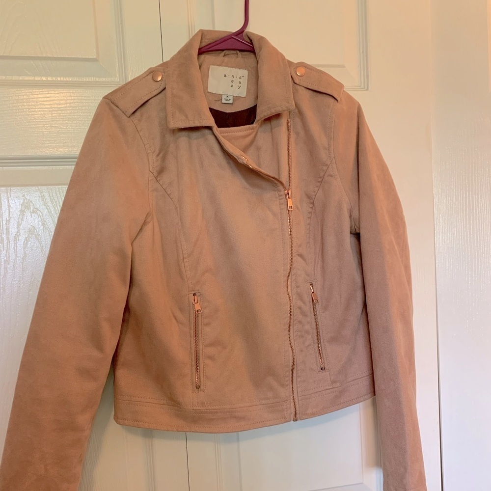 A New Day blush pink suede‎ jacket